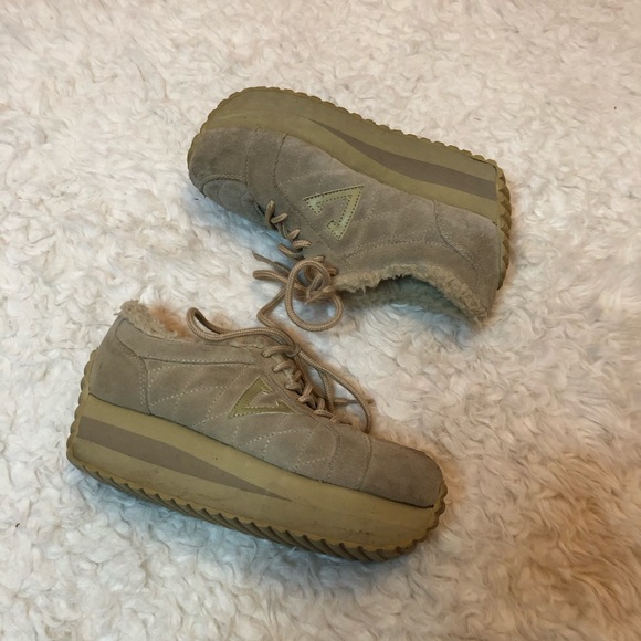 Vintage Volatile Tan Platform Sneakers